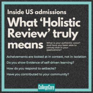 Inside US College Admissions: What ‘Holistic Review’ Really Means for an applicant. (2026 Guide for Students)