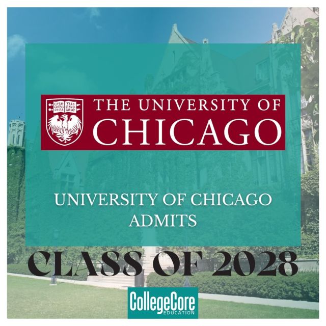 Congratulations to Diya Singhal for being accepted into the prestigious University of Chicago with an acceptance rate of just 6%. 

From choosing the right activities to helping her create a memorable personal brand, CollegeCore is proud to share Diya’s success!

#CollegeCoreSuccess #CollegeCore #UChicago #USColleges #OverseasEducqtion ##EducationCounselling #studentsuccess