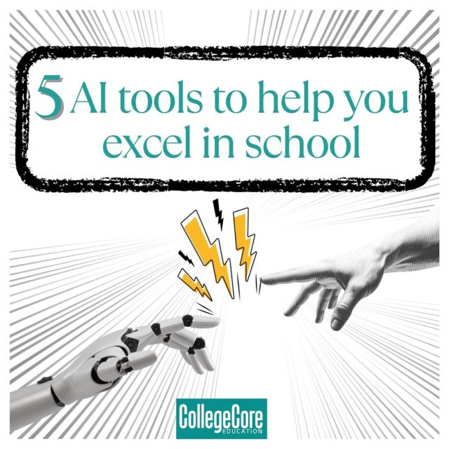 Using AI to your advantage is a great way to ethically embrace all the new technology and to make the most of your study hours. Here are some tools you can use:

1. Turbolearn.ai
This is a note-taking platform that will record your lectures, generate comprehensive notes and also generate quizzes and flashcards.

2. Copyspace 
Copyscape is an AI-powered plagiarism detection tool that ensures your work is original and properly sourced. It scans documents for duplicate content and provides a report showing any matches found on the web.

3. Mendeley
Mendeley is a reference management tool that helps students organize and annotate their research papers and articles.

4. Dall E
DALL-E is a version of the Open AI machine learning model, GPT. It’s specifically designed to generate images from textual descriptions, meaning that if you provide it with a text prompt, it can create an image accordingly. You can use it to give that extra edge to your creative projects 

4. Chatgpt
It can simulate human-like conversations and answer questions on a wide range of topics.You can use Chat-GPT to research, seek clarification on complex concepts, or have interactive study sessions with the chatbot.

#CollegeCore #AI #AITools #StudentSuccess #StudyAbroad #USColleges #EducationConsulting #EducationCounselling #HighSchool #School #College #UK #IvyLeague #Princeton #Brown #harvard