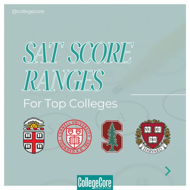 Unlock your future! 🚀✨ 
Check out the SAT score ranges of top colleges to see where you stand and what you need to aim for. 

Your dream school is within reach! 📚✈️ Reach out to counsellors for more clarity on your dream colleges. 📞👩‍💻

#sat #satscores #university #dreamcollege #counselling #harvard #princeton #duke #yale #study #exam #columbia #cornell #ivy