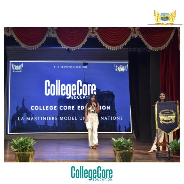 We were recently invited by La Martiniere College, Lucknow, to address their students during the prestigious LMUN Conference and it was an incredible experience! We got to interact with amazing, driven students from Dubai, Delhi, and Lucknow, talking about their career aspirations and how they can shape their college journeys.

It was so rewarding to have these conversations and see the enthusiasm these students have for shaping their futures.

#lamartiniere #collegecore #lucknow #conference #publicspeaking #lmun #delhi #dubai