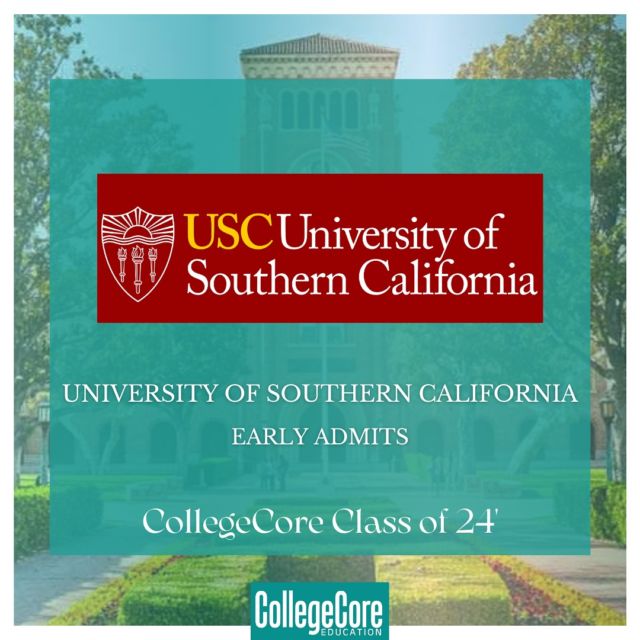 🎉Congratulations to the newest members of the USC community! 🎓
Your hard work, resilience, and passion have paid off, and we couldn’t be prouder. 👏🏼✨
The future is yours to shape! 🚀👨‍🎓
 #usc #success #profilebuilding #successstory 
#collegecoresuccess #collegecoreeducation #overseaseducation #abroadstudy #southerncalifornia #ed #ea #admissions #admits #future #futureleaders #graduate