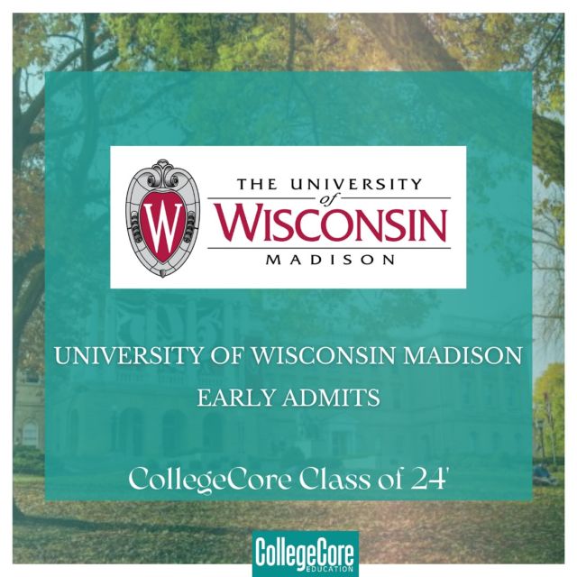 🎉 Huge congratulations to our amazing CollegeCore students for securing admission to the University of Wisconsin-Madison! 🦡🎓 Your hard work, dedication, and perseverance have paid off, and we couldn’t be prouder! 💪✨ Wishing you all the best as you embark on this exciting new journey at #UWMadison! ❤️🤍 #OnWisconsin #CollegeCoreSuccess #FutureBadgers #ProudMentors